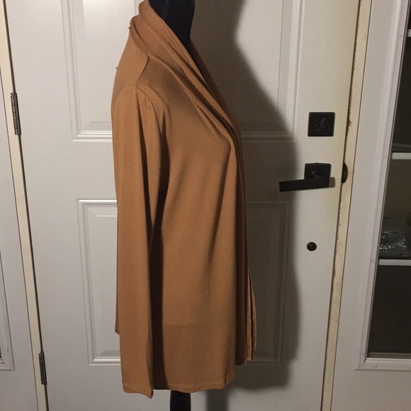 Basic By Yest Yessica Short Cardigan Sweater New Brown 80472B Size 12 - Picture 5 of 14